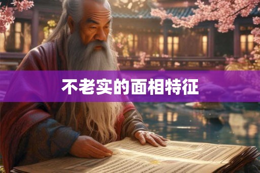 不老实的面相特征