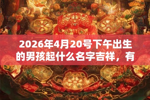 2026年4月20号下午出生的男孩起什么名字吉祥,有什么名字推荐? 2026年4月20号下午出生的男孩起什么名字吉祥,有什么名字推荐?