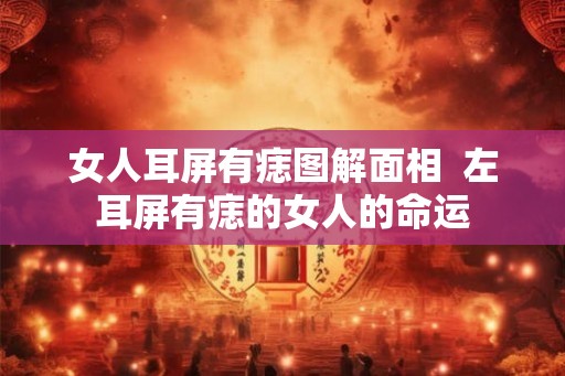 女人耳屏有痣图解面相 左耳屏有痣的女人的命运 女人耳屏有痣图解面相 左耳屏有痣的女人的命运