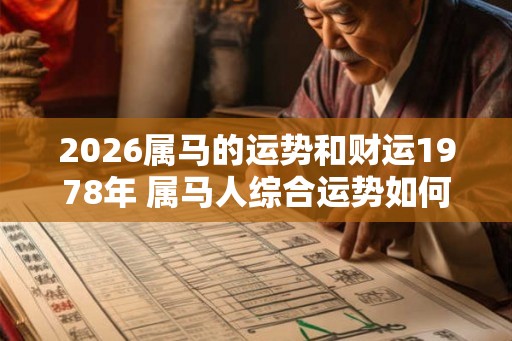 2026属马的运势和财运1978年 属马人综合运势如何 2026属马的运势和财运1978年 属马人综合运势如何
