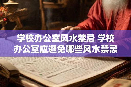 学校办公室风水禁忌 学校办公室应避免哪些风水禁忌