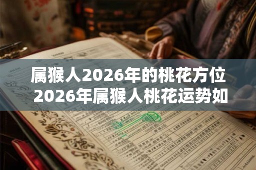 属猴人2026年的桃花方位 2026年属猴人桃花运势如何