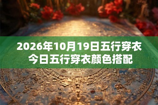 2026年10月19日五行穿衣 今日五行穿衣颜色搭配