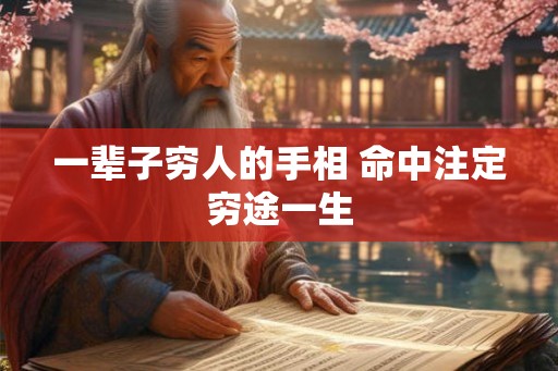 一辈子穷人的手相 命中注定穷途一生