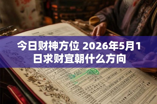 今日财神方位 2026年5月1日求财宜朝什么方向