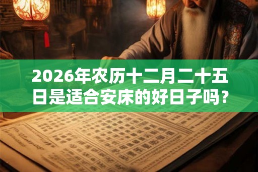 2026年农历十二月二十五日是适合安床的好日子吗？