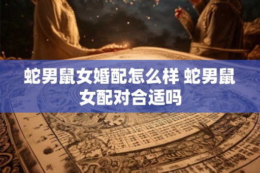 蛇男鼠女婚配怎么样 蛇男鼠女配对合适吗