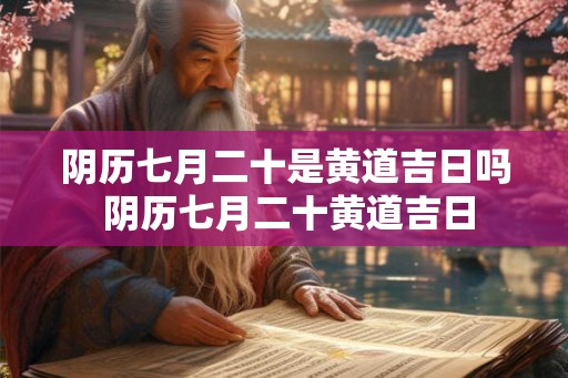 阴历七月二十是黄道吉日吗 阴历七月二十黄道吉日