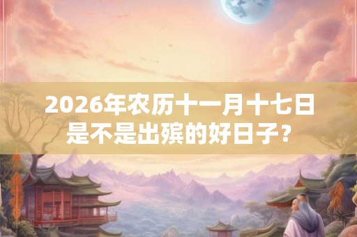 2026年农历十一月十七日是不是出殡的好日子？