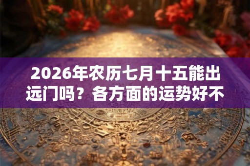 2026年农历七月十五能出远门吗？各方面的运势好不好？