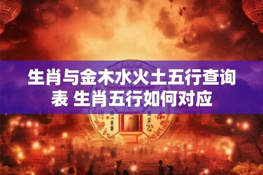 生肖与金木水火土五行查询表 生肖五行如何对应 生肖与金木水火土五行查询表 生肖五行如何对应
