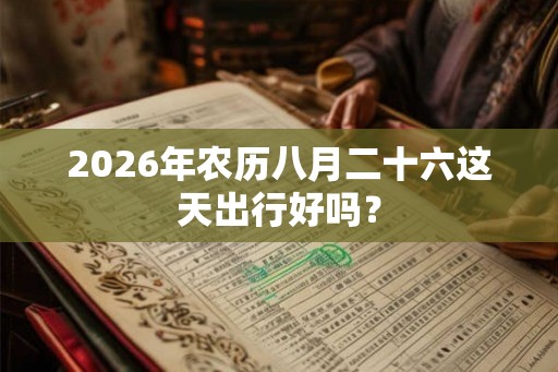 2026年农历八月二十六这天出行好吗? 2026年农历八月二十六这天出行好吗?
