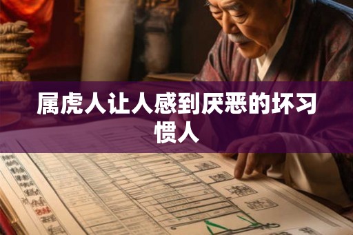 属虎人让人感到厌恶的坏习惯人