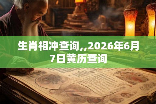 生肖相冲查询,,2026年6月7日黄历查询