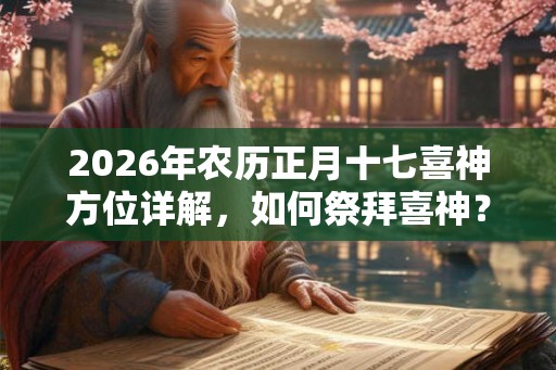 2026年农历正月十七喜神方位详解，如何祭拜喜神？