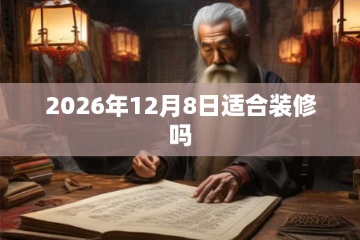 2026年12月8日适合装修吗