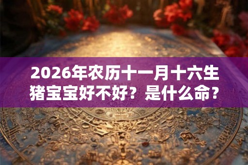 2026年农历十一月十六生猪宝宝好不好？是什么命？