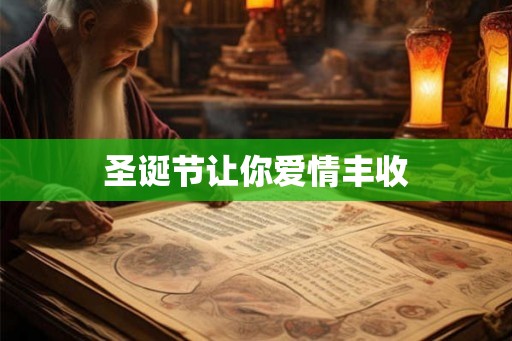 圣诞节让你爱情丰收