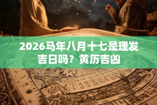 2026马年八月十七是理发吉日吗？黄历吉凶