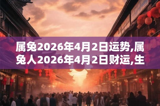 属兔2026年4月2日运势,属兔人2026年4月2日财运,生肖兔2026年4月2日运势 属兔2026年4月2日运势,属兔人2026年4月2日财运,生肖兔2026年4月2日运势