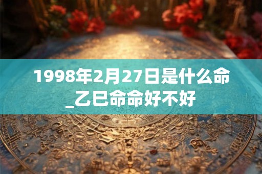 1998年2月27日是什么命_乙巳命命好不好