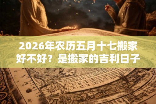 2026年农历五月十七搬家好不好？是搬家的吉利日子吗？
