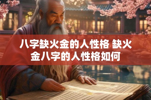 八字缺火金的人性格 缺火金八字的人性格如何