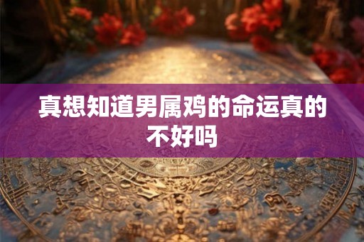 真想知道男属鸡的命运真的不好吗