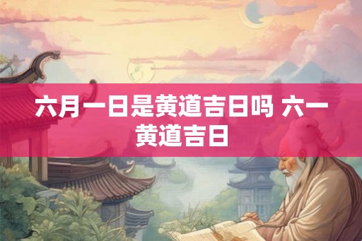 六月一日是黄道吉日吗 六一黄道吉日