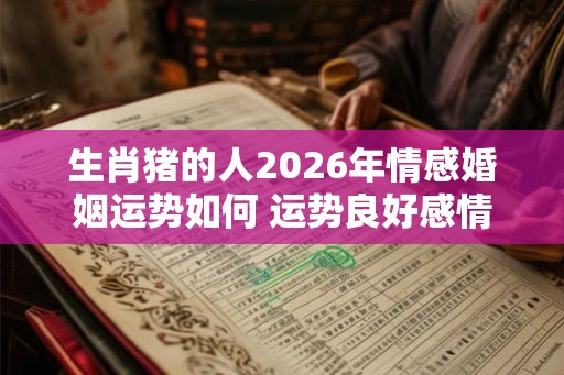 生肖猪的人2026年情感婚姻运势如何 运势良好感情上升