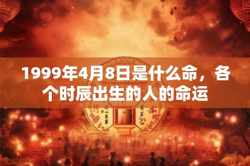 1999年4月8日是什么命,各个时辰出生的人的命运 1999年4月8日是什么命,各个时辰出生的人的命运