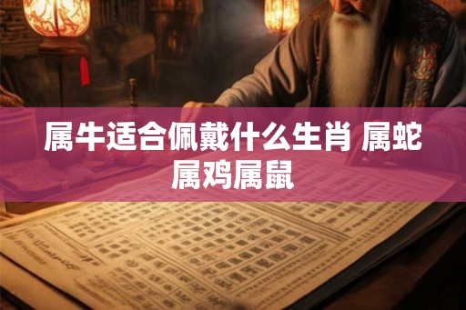属牛适合佩戴什么生肖 属蛇属鸡属鼠