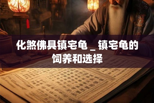 化煞佛具镇宅龟＿镇宅龟的饲养和选择