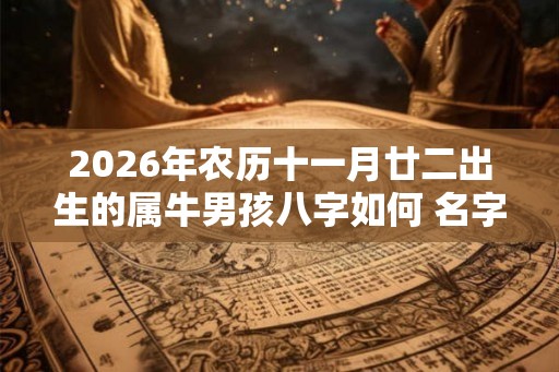 2026年农历十一月廿二出生的属牛男孩八字如何 名字推荐