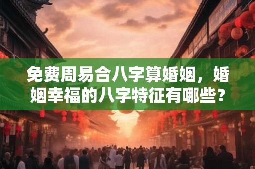 免费周易合八字算婚姻，婚姻幸福的八字特征有哪些？