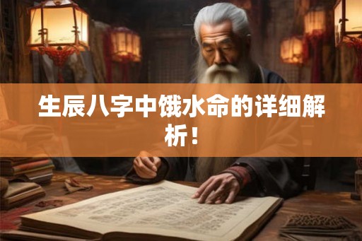 生辰八字中饿水命的详细解析！