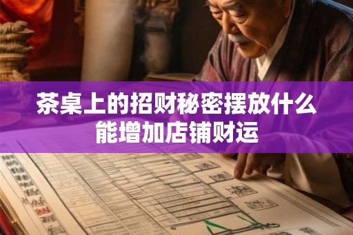 茶桌上的招财秘密摆放什么能增加店铺财运