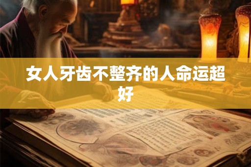 女人牙齿不整齐的人命运超好