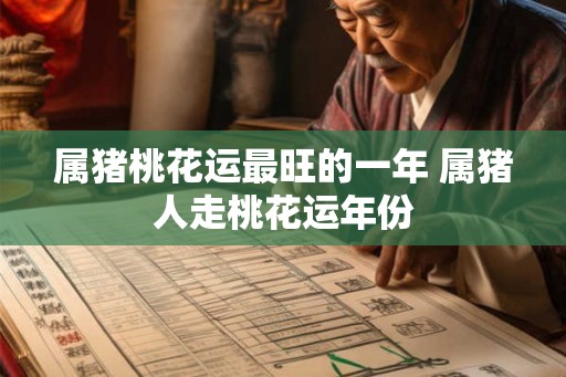 属猪桃花运最旺的一年 属猪人走桃花运年份