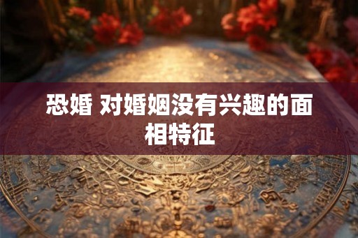恐婚 对婚姻没有兴趣的面相特征