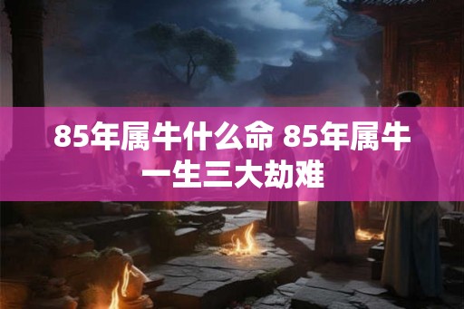 85年属牛什么命 85年属牛一生三大劫难 85年属牛什么命 85年属牛一生三大劫难