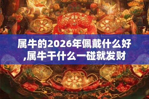 属牛的2026年佩戴什么好,属牛干什么一碰就发财