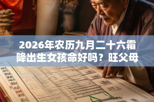 2026年农历九月二十六霜降出生女孩命好吗？旺父母吗？
