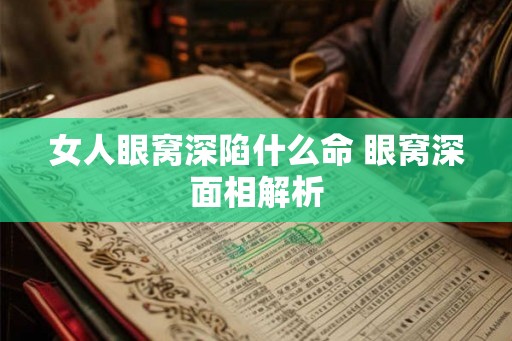 女人眼窝深陷什么命 眼窝深面相解析