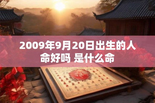 2009年9月20日出生的人命好吗 是什么命