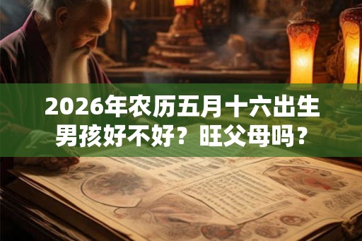 2026年农历五月十六出生男孩好不好？旺父母吗？
