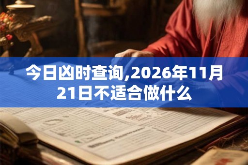 今日凶时查询,2026年11月21日不适合做什么