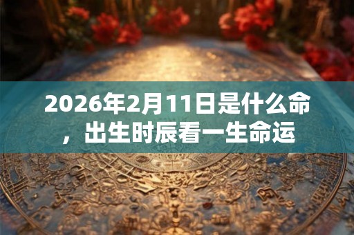 2026年2月11日是什么命，出生时辰看一生命运