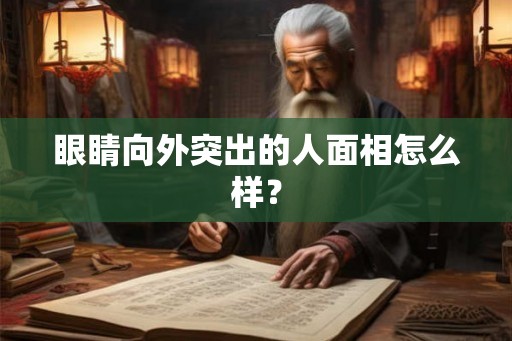 眼睛向外突出的人面相怎么样？