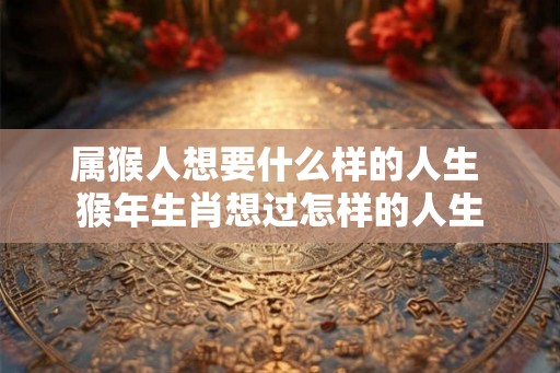 属猴人想要什么样的人生 猴年生肖想过怎样的人生